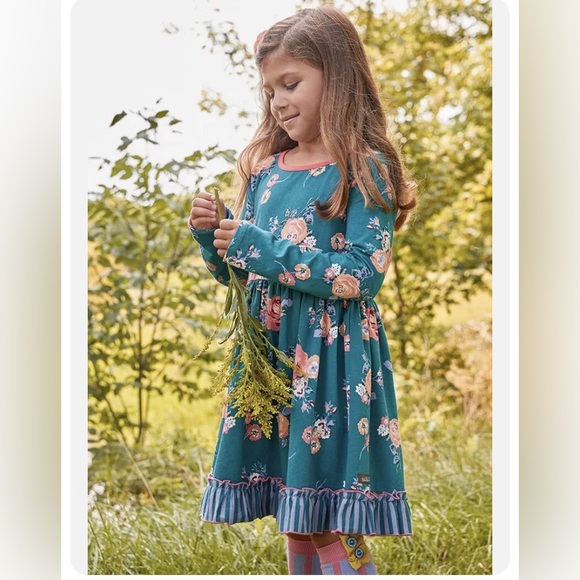 Matilda Jane Other - Matilda Jane Blue Floral Kids Dress sz 6